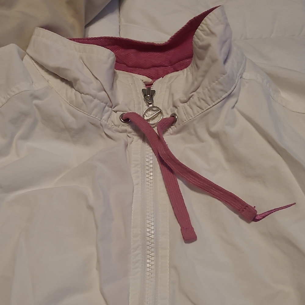 Nike Women's White and Pink Vest